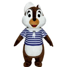 Inflatable Costume Squirrel Plush Mascot Suit Adult Halloween Cosplay Party Blue