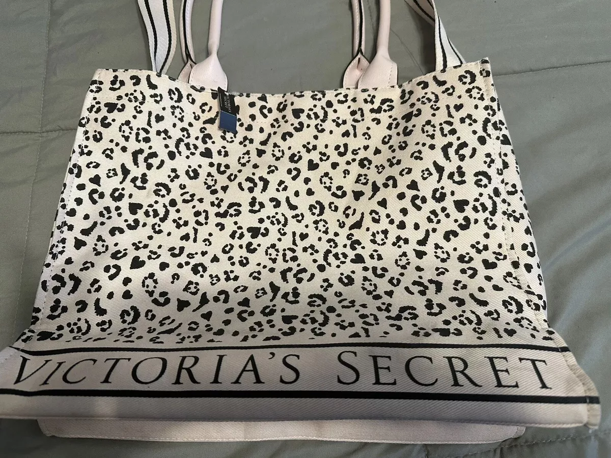 Victoria Secret Leopard Logo Tote Bag New