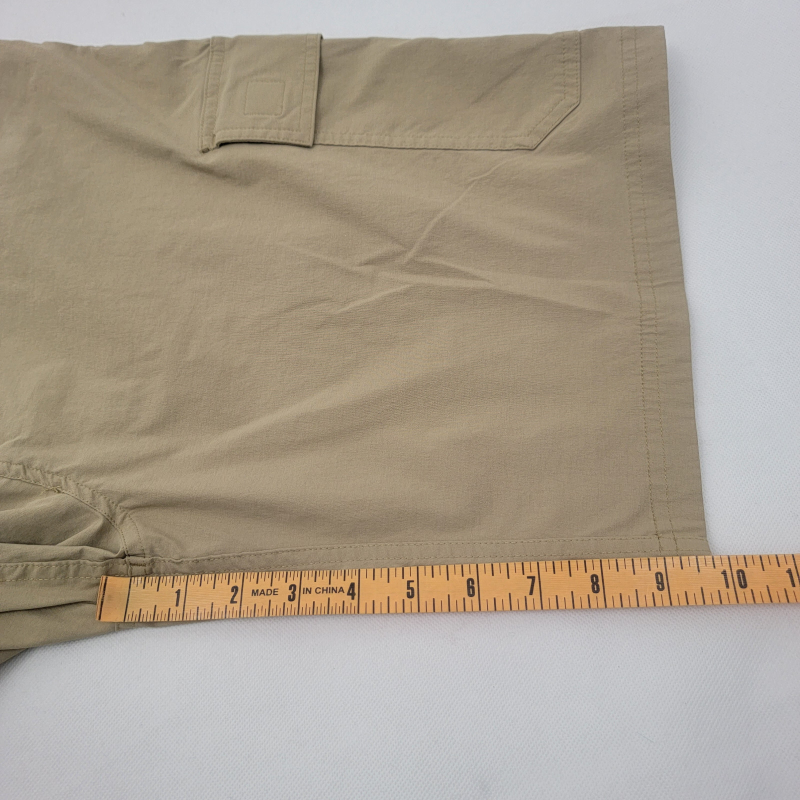 ORVIS Mens 32 Shorts TAN Tech Cargo Moisture Wick Fle… Gem