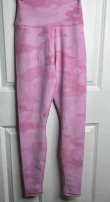 ALO Yoga High Waist Vapor Leggings Pink Camo Camouflage Size X-Small | eBay