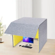 Desktop Soundproof Cover Isolation Booth Vocal Sound Absorbing Shield