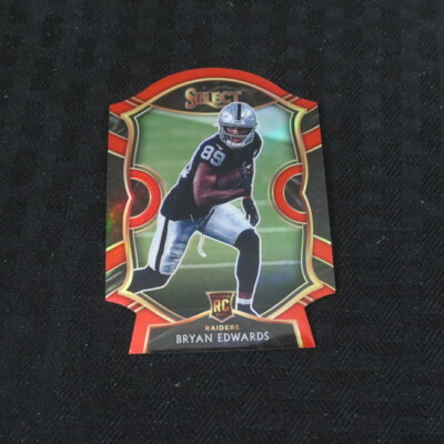 2020 Panini Select #76 Die Cut Red Bryan Edwards Rookie Raiders  