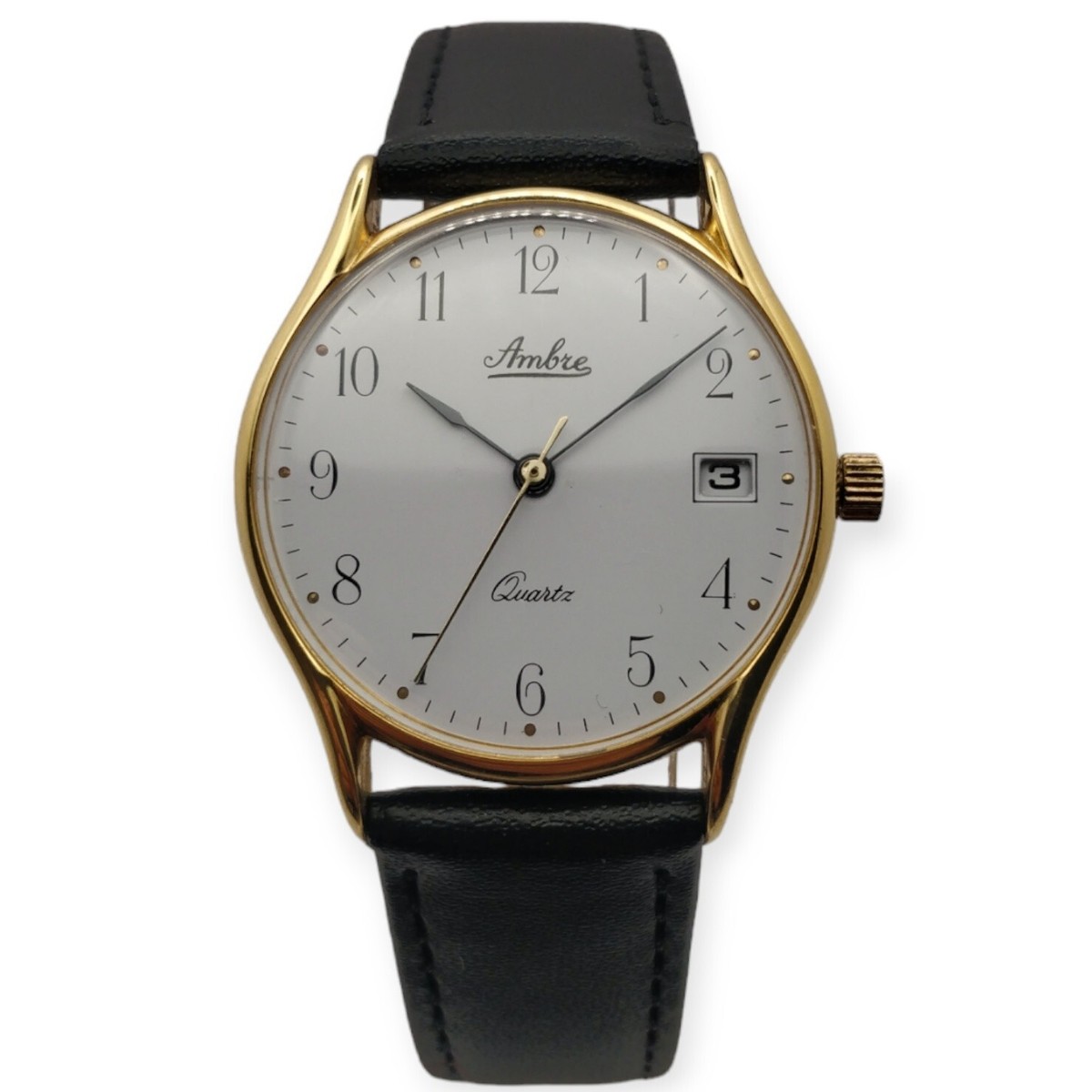 Ambre Date 33mm 1980 Calibre Quartz ISA 1185 LEBROCANTHEURE MONTRE