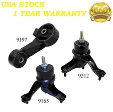 3PCS MOTOR & TRANS MOUNT FIT 2004-2008 Toyota Solara 3.3L