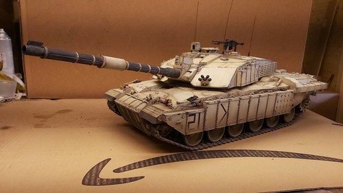 heng long 1/16 challenger 2 with full chobham armour upgrade custom painted - Picture 7 of 22