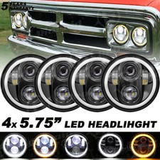 4pcs 5-3/4"45W LED Halo LED Light Bulb Headlight Angel Eye Set