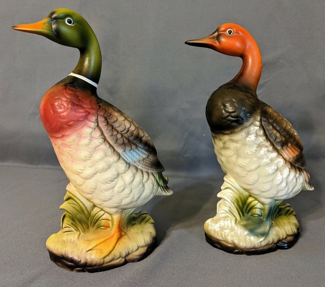 (2) Wales Ceramic Duck Figurines Mallard And Redhead Made in Japan Porcelain eBay