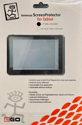 2GO Universal ScreenProtector/Schutzfolie für Tablet bis 7'' NEU & OVP