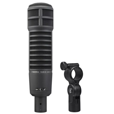 Electro-Voice EV RE20-BLACK Professional Microphone Broadcast Voiceover Mic