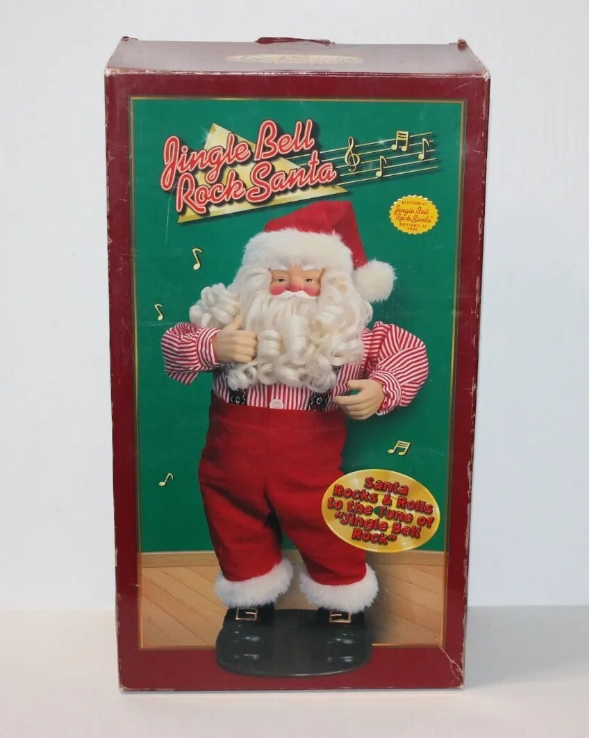 クリスマス Jingle Bell Rock Santa Jingle Bell Rock Santa Animated Christmas Dancing Figure