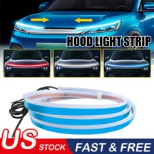 Dynamic Scan Start Up Hoodbeam Kit, Flexible Car Hood LED Meteor Strip Lights