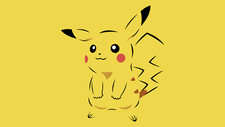 Pokemon pokmon pikachu anime simple background Pad Gaming Mat Desk