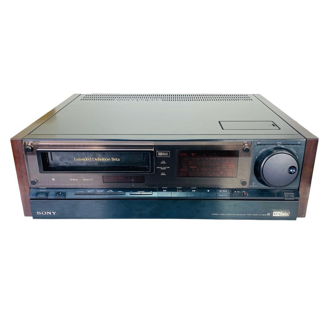 動作確認済 ＳＯＮＹ ベータ・デッキ ＥＤＶ－５０００ リモコン付 Yahoo!オークション - 録再OK SONY ED ベータビデオデッキ EDV