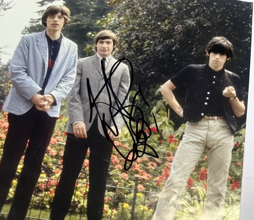 Rolling Stones : Bill Wyman & Charlie Watts- Signed Autograph Promo Poster - 第 4/5 張圖片