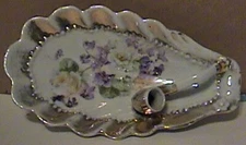 VINTAGE GERMANY PORCELAIN LADIES PIPE REST