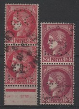 FRANCE 1938 : N° 373/376 TYPE CÉRÈS - PERFORÉ TS OBLITÉRÉ