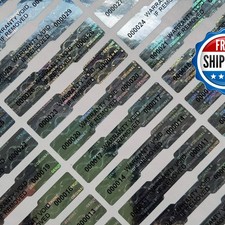 TLK&FBB 620pcs 540 Tamper Proof Hologram Stickers High Security Tamper Evident