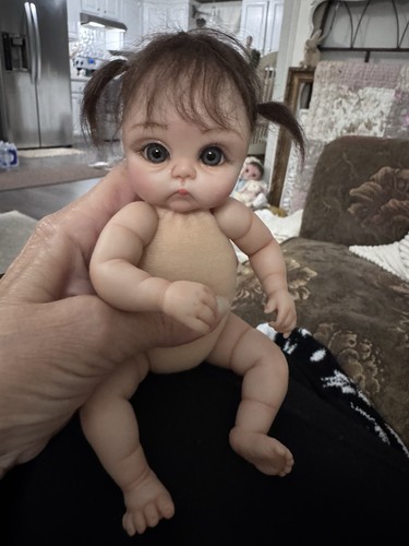 OOAk Clay Baby Beautiful Handmade Doll , Girl