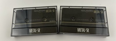 Sony Metal-SR 100 Type IV Metal Cassette Tapes Lot of 2 Used Excellent