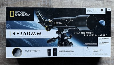 National Geographic RF360MM Telescope 50mm Refractor w/ Tripod & Eyepieces