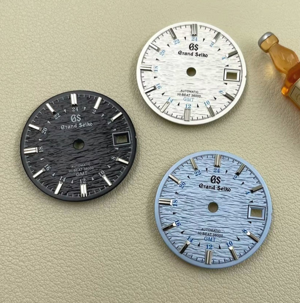 28.5mm Watch Dial No Luminous For Seiko NH34 GMT Movement Dials