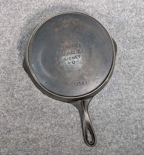 VTG National Wagner Ware No. 8 1358 I Cast Iron Skillet Great Condition 1358i