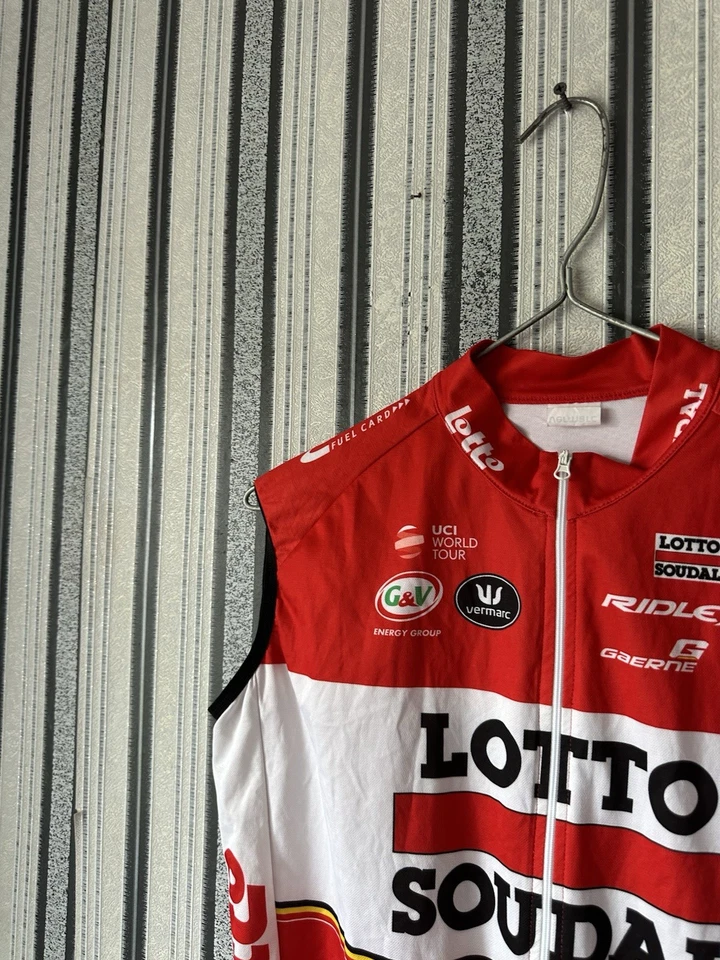 Vermarc Original Lotto Soudal Pro Team Cycling gilet vest size L - Image 2 of 4
