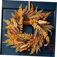20" Fall Wreath for Front Door, Fall Decor for Harvest Acorns and Pinecones