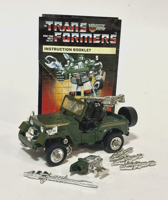 Vintage Transformers G1 Hound PRE-RUB 1984 Hasbro Takara Japan w/ Booklet