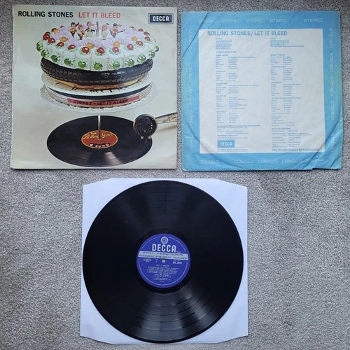 ROLLING STONES Let It Bleed 1969 UK Decca SKL 5025 Unboxed STEREO 1st press VG+