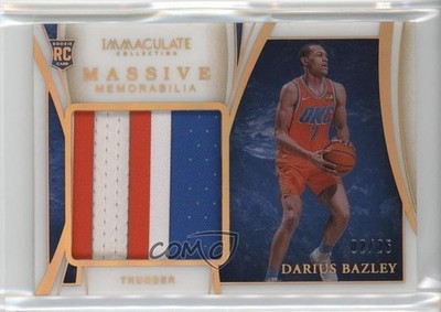2019-20 Panini Immaculate Massive Memorabilia 2/25 Darius Bazley Rookie RC 07rm