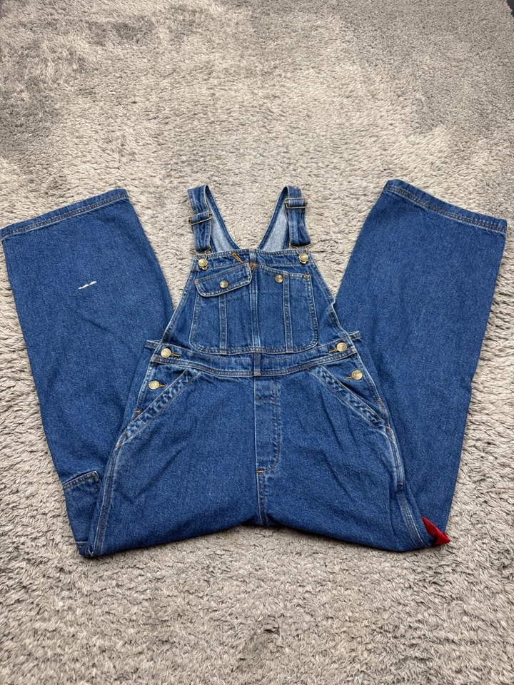 Mono de mezclilla Ralph Lauren para hombre grande carpintero ropa de trabajo polo jeans babero de colección años 90 Foto 2 de 4