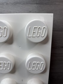 Gray Lego Storage Brick Cube Stackable 8 Stud Box Container 9.75&rdquo; X 19&rdquo; X 7&rdquo;