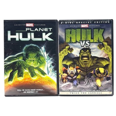 Planet Hulk plus Hulk Vs Thor Wolverine Special Edition 3 DVD Lot