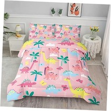 Cute Dinosaur Comforter Set,Colorful Dinosaur Girls Bedding Twin Dinosaur05