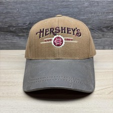 Hersheys Hat Cap Strap Back Mens Brown Gray A...