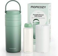 Momcozy Portable Breast Milk Cooler 12oz Ice-Free Travel Storage Bottle