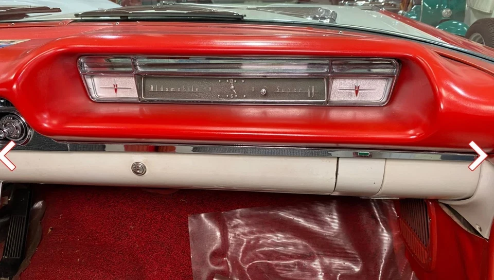 Reloj de tablero Oldsmobile Super 88 1959 de colección y panel de bisel 574532 OEM 59 Olds Trim Foto 2 de 4