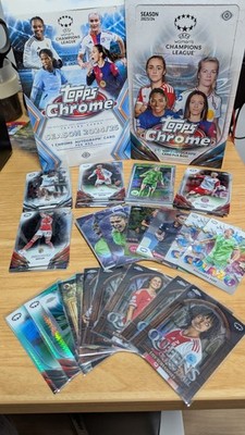 72 Karten Konvolut Topps Chrome UWCL 23-25 Women s Champions League Lot RCs & Stars