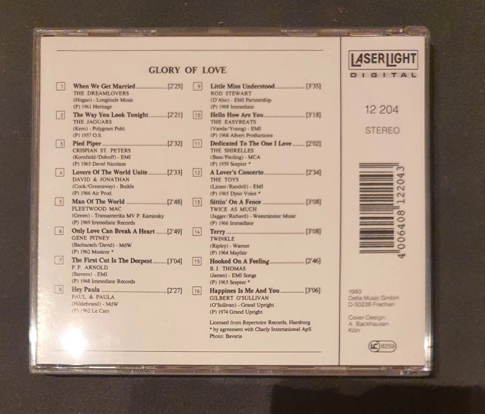 Glory of Love von Various | CD | Zustand sehr gut - Bild 2 von 2