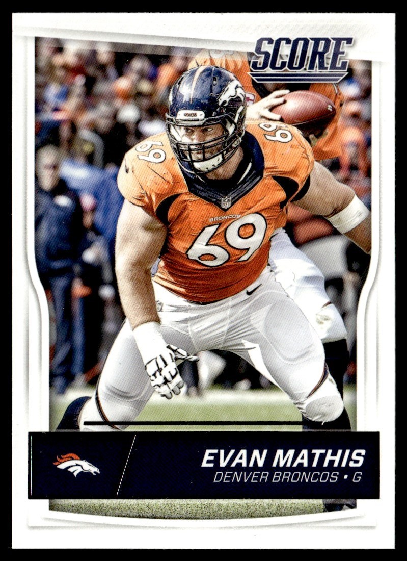 2016 Score Evan Mathis Denver Broncos #106