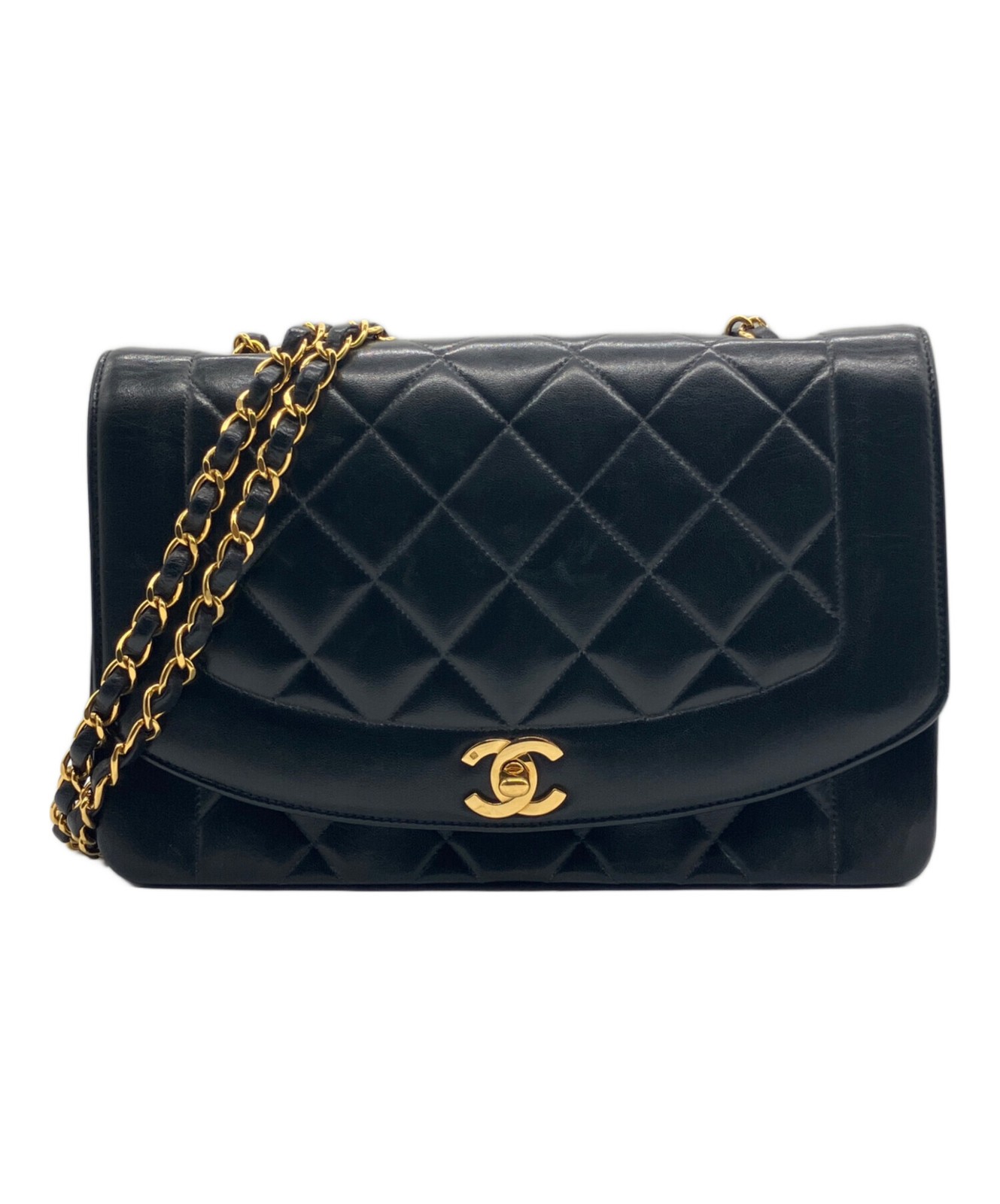 CHANEL Diana Double Flap Shoulder Bag with Chain Strap 280