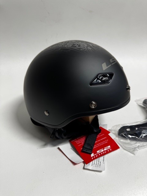 LS2 Helmets Bagger Hard Luck Helmet Matte Black -XL | eBay