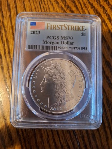 2023   MORGAN  SILVER  DOLLAR  -  PCGS  MS70 FIRST DAY OF ISSUE