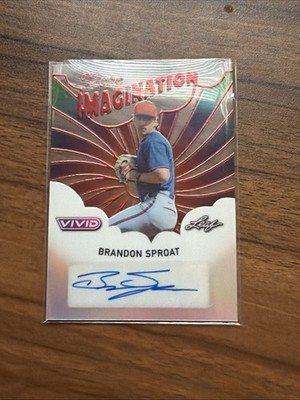 Brandon Sproat, Leaf Vivid, Pure Imagination, 1 Of 2 Autograph Rare
