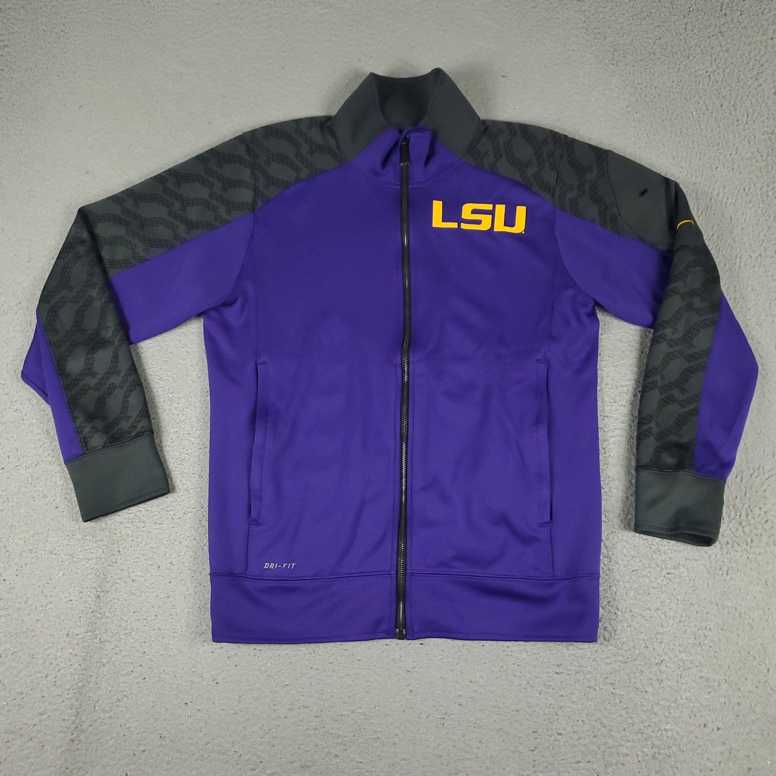 SACAI X NIKE Giacca a vento Nike LSU Tigers uomo piccola viola full zip track jacket