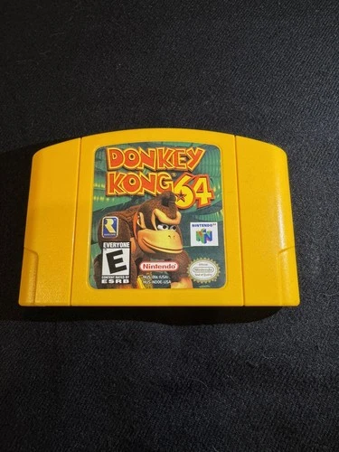 Donkey Kong 64 (Nintendo 64, 1999) Authentic. Original Yellow Cartridge Tested