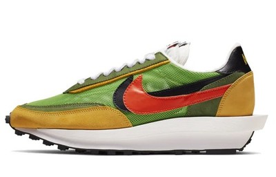 Nike x Sacai LDWaffle Low top Casual Shoes Unisex Orange BV0073-300