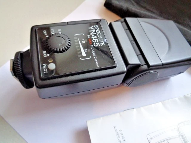 YONGNUO DIGITAL SPEEDLITE YN465 Flashgun 6v for Nikon TTL Digital cameras Used - Image 2 of 4