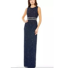Mac Duggal size 8 Sequin Beaded Column Gown 93603 Special Occasion Prom Wedding